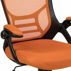 Deals 🔥 UrbanPro Contemporary High-Back Ergonomic Mesh Office Swivel Chair In Orange 😀 21 Deals 🔥 UrbanPro Contemporary High-Back Ergonomic Mesh Office Swivel Chair In Orange 😀 -Deals Writing Desks Store 2517010 5 L