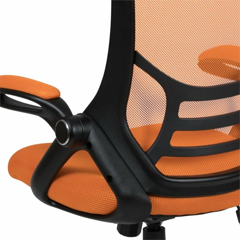 Deals 🔥 UrbanPro Contemporary High-Back Ergonomic Mesh Office Swivel Chair In Orange 😀 11 Deals 🔥 UrbanPro Contemporary High-Back Ergonomic Mesh Office Swivel Chair In Orange 😀 - Image 9
