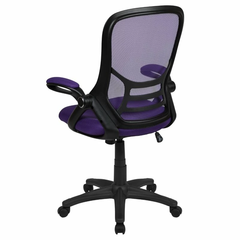 Promo 🔥 UrbanPro Contemporary High-Back Ergonomic Mesh Office Swivel Chair In Purple 🎁 6 Promo 🔥 UrbanPro Contemporary High-Back Ergonomic Mesh Office Swivel Chair In Purple 🎁 - Image 4