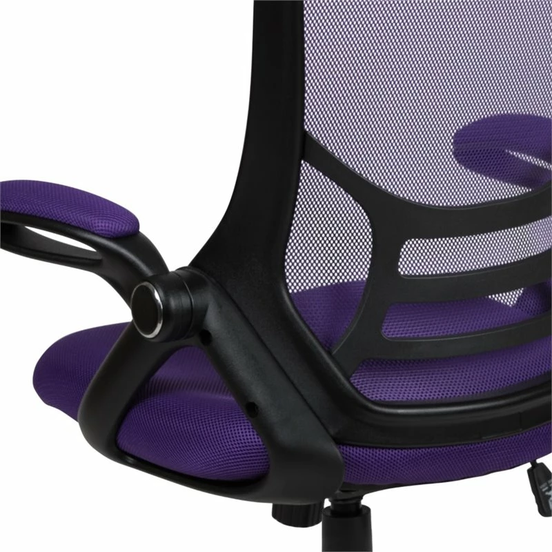 Promo 🔥 UrbanPro Contemporary High-Back Ergonomic Mesh Office Swivel Chair In Purple 🎁 11 Promo 🔥 UrbanPro Contemporary High-Back Ergonomic Mesh Office Swivel Chair In Purple 🎁 - Image 9