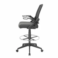 Hot Sale ❤️ UrbanPro Sit-Stand Adjustable Mesh Chair With Flip Arms 🔔 -Deals Writing Desks Store 2517030 5 L