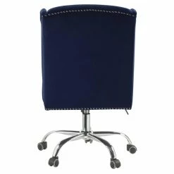 Best deal 🥰 UrbanPro Traditional Office Chair In Midnight Blue Velvet 👍 -Deals Writing Desks Store 2517042 10 L