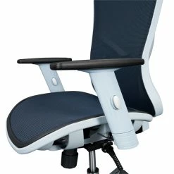 Best reviews of 😉 UrbanPro High-Back Executive Fabric Mesh Office Chair With Arms - Blue ✨ -Deals Writing Desks Store 2517044 4 L