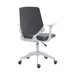 Buy 🛒 UrbanPro Polyurethane Fabric Adjustable Height Mid Back Office Chair - Gray 🔥 -Deals Writing Desks Store 2517045 4 L
