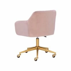 Flash Sale 🎉 UrbanPro Upholstered Quilted Office Chair In Pink 😍 -Deals Writing Desks Store 2517049 14 L