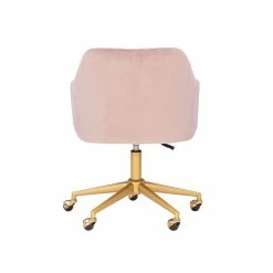 Flash Sale 🎉 UrbanPro Upholstered Quilted Office Chair In Pink 😍 -Deals Writing Desks Store 2517049 15 L