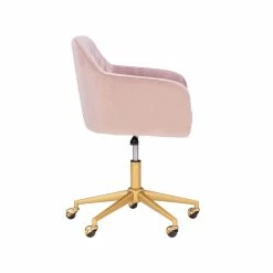 Flash Sale 🎉 UrbanPro Upholstered Quilted Office Chair In Pink 😍 -Deals Writing Desks Store 2517049 18 L
