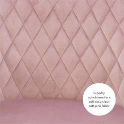 Flash Sale 🎉 UrbanPro Upholstered Quilted Office Chair In Pink 😍 -Deals Writing Desks Store 2517049 25 L