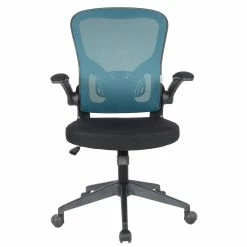 Buy 🤩 UrbanPro Modern Newton Modern Mesh Office Swivel Chair In Teal 🤩 -Deals Writing Desks Store 2517082 2 L