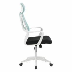 Deals 🤩 UrbanPro Traditional Fabric Mesh Back Teal Blue And Black Office Chair 🎁 -Deals Writing Desks Store 2517089 10 L