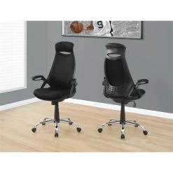 Outlet 😉 Urbanpro Contemporary Adjustable High Back Office Chair In Black 👍 -Deals Writing Desks Store 2517104 1 L