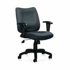 Budget 🥰 Urbanpro Contemporary Tilter Office Chair With Arms In Black 🥰 -Deals Writing Desks Store 2517108 4 L