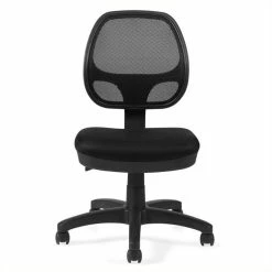 Hot Sale 🤩 Urbanpro Contemporary Mesh Back Armless Task Office Chair In Black 🔥