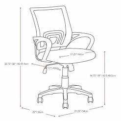 Cheap ✨ UrbanPro Contemporary Mesh Fabric Back Swivel Office Chair In Purple 🔔 -Deals Writing Desks Store 2517119 4 L