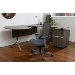New ✨ UrbanPro Contemporary Executive High Back Office Chair In Gray 😀 -Deals Writing Desks Store 2517128 10 L