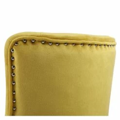 Flash Sale 🔥 Alexent Mid-Century Velvet Office Chair With Adjustable Height In Yellow 🌟 -Deals Writing Desks Store 2517333 6 L