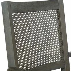 Best Pirce ✨ OSP Home Furnishings Deluxe Cane Back Bankers Chair In Gray Fabric Seat 🛒 -Deals Writing Desks Store 2520959 6 L