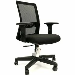 New 😉 CavilUSA Moov Light Mesh Back And Fabric Seat Ergonomic Task Chair In Black ⌛