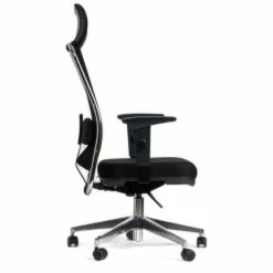 Cheapest ✨ CavilUSA Newnet Mesh High-Back Office Chair With Fabric Seat/Headrest In Black ⌛ -Deals Writing Desks Store 2522711 1 L
