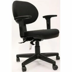 Best deal 🤩 CavilUSA Stilo Fabric Seat And Back Task Chair With Durable Casters In Black 🔔