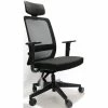 Promo 👍 CavilUSA Velo Ergonomic Mesh Back Office Chair With Fabric Seat/Headrest - Black ⭐ -Deals Writing Desks Store 2522719 L