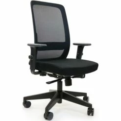 Buy 🎉 CavilUSA Velo Ergonomic Mesh Back Office Chair With Fabric Seat In Black ✨