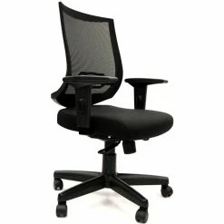 Coupon 🛒 CavilUSA Air Ergonomic Mesh Back And Fabric Seat Task Chair In Black ⭐