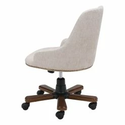 Hot Sale 😀 Eden Home Modern Office Chair In Off White ✨ 21 Hot Sale 😀 Eden Home Modern Office Chair In Off White ✨ -Deals Writing Desks Store 2530550 05 L