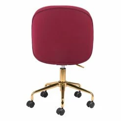 Cheapest 👏 Eden Home Modern Steel Frame Office Chair In Red 👏 -Deals Writing Desks Store 2530622 04 L