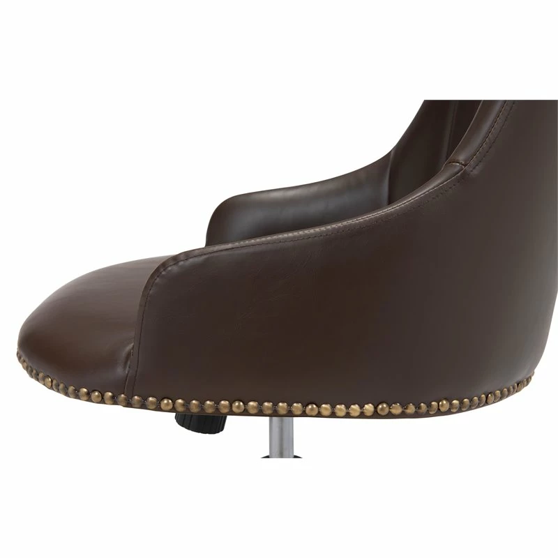 Budget 🔥 Eden Home Modern Birch Wood Office Chair In Brown 🔥 11 Budget 🔥 Eden Home Modern Birch Wood Office Chair In Brown 🔥 - Image 9