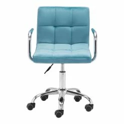 New 🥰 Eden Home Modern Steel Frame Office Chair In Blue 🎉 15 New 🥰 Eden Home Modern Steel Frame Office Chair In Blue 🎉 -Deals Writing Desks Store 2530668 03 L