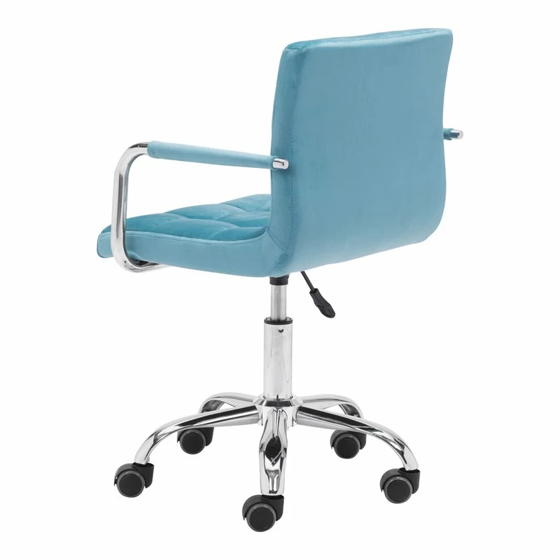 New 🥰 Eden Home Modern Steel Frame Office Chair In Blue 🎉 8 New 🥰 Eden Home Modern Steel Frame Office Chair In Blue 🎉 - Image 6
