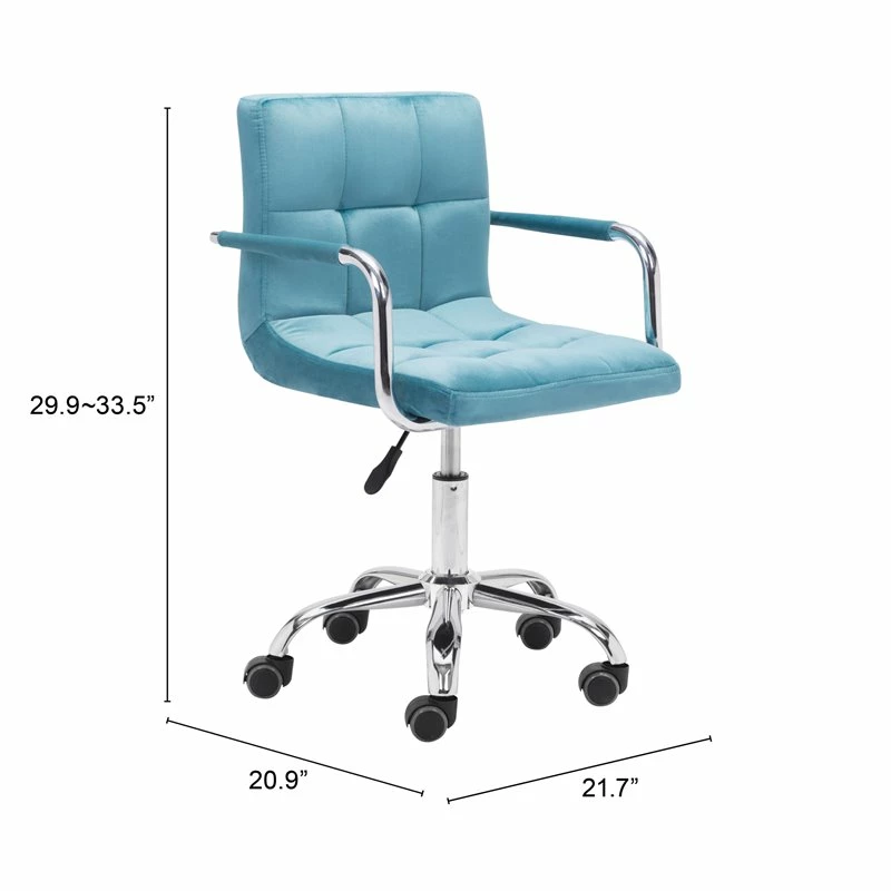 New 🥰 Eden Home Modern Steel Frame Office Chair In Blue 🎉 11 New 🥰 Eden Home Modern Steel Frame Office Chair In Blue 🎉 - Image 9