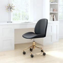 Coupon 🎉 Eden Home Modern Steel Frame Office Chair In Black 💯 13 Coupon 🎉 Eden Home Modern Steel Frame Office Chair In Black 💯 -Deals Writing Desks Store 2530691 01 L