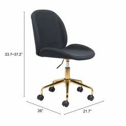 Coupon 🎉 Eden Home Modern Steel Frame Office Chair In Black 💯 20 Coupon 🎉 Eden Home Modern Steel Frame Office Chair In Black 💯 -Deals Writing Desks Store 2530691 08 L