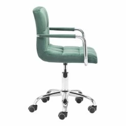 New 🌟 Eden Home Modern Steel Frame Office Chair In Green 🛒 14 New 🌟 Eden Home Modern Steel Frame Office Chair In Green 🛒 -Deals Writing Desks Store 2530706 02 L