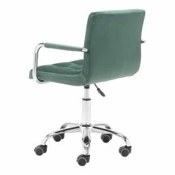 New 🌟 Eden Home Modern Steel Frame Office Chair In Green 🛒 17 New 🌟 Eden Home Modern Steel Frame Office Chair In Green 🛒 -Deals Writing Desks Store 2530706 05 L