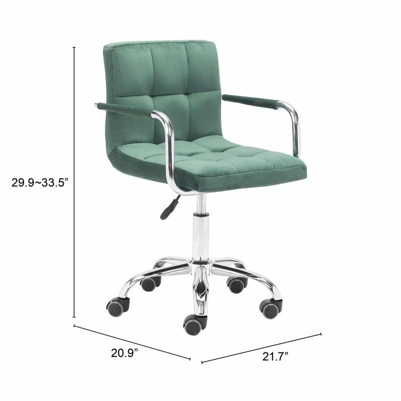 New 🌟 Eden Home Modern Steel Frame Office Chair In Green 🛒 11 New 🌟 Eden Home Modern Steel Frame Office Chair In Green 🛒 - Image 9