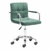 New 🌟 Eden Home Modern Steel Frame Office Chair In Green 🛒 2 New 🌟 Eden Home Modern Steel Frame Office Chair In Green 🛒 -Deals Writing Desks Store 2530706 L