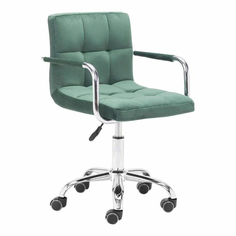 New 🌟 Eden Home Modern Steel Frame Office Chair In Green 🛒 3 New 🌟 Eden Home Modern Steel Frame Office Chair In Green 🛒
