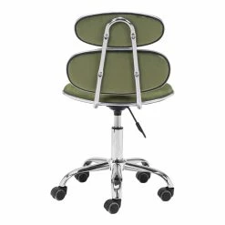 Hot Sale 😀 Eden Home Modern Office Chair In Olive Green & Silver 🛒 17 Hot Sale 😀 Eden Home Modern Office Chair In Olive Green & Silver 🛒 -Deals Writing Desks Store 2530742 04 L