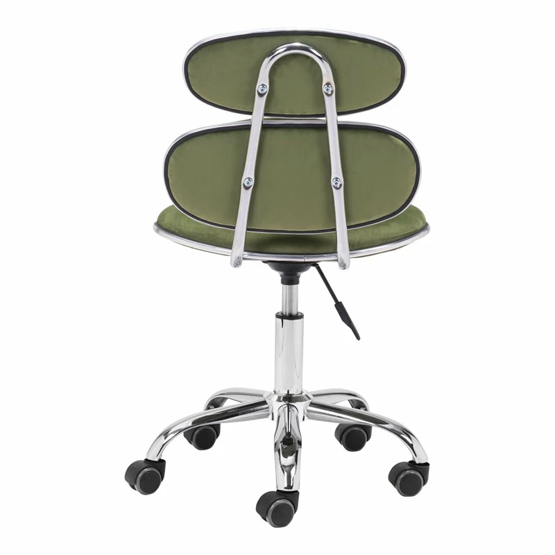 Hot Sale 😀 Eden Home Modern Office Chair In Olive Green & Silver 🛒 7 Hot Sale 😀 Eden Home Modern Office Chair In Olive Green & Silver 🛒 - Image 5