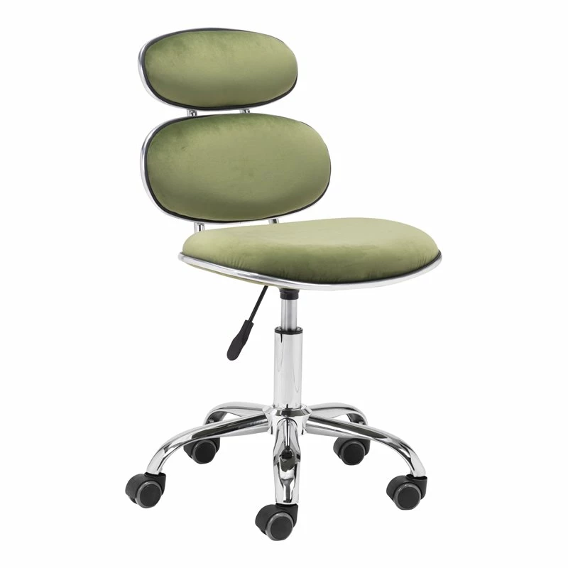 Hot Sale 😀 Eden Home Modern Office Chair In Olive Green & Silver 🛒 3 Hot Sale 😀 Eden Home Modern Office Chair In Olive Green & Silver 🛒