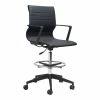 Outlet 🌟 Eden Home Modern Steel Metal And Polyurethane Drafter Office Chair In Black 🥰