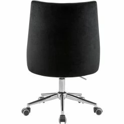 Budget ๐ฅ Maklaine Contemporary Swivel Adjustable Black Velvet And Chrome Office Chair ๐ฅ 18 Budget ๐ฅ Maklaine Contemporary Swivel Adjustable Black Velvet And Chrome Office Chair ๐ฅ -Deals Writing Desks Store 2532978 2 L