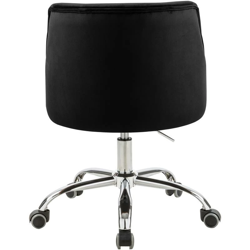 Promo ๐ Urbanpro Swivel Adjustable Black Velvet And Chrome Office Chair ๐งจ 6 Promo ๐ Urbanpro Swivel Adjustable Black Velvet And Chrome Office Chair ๐งจ - Image 4