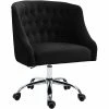 Promo ๐ Urbanpro Swivel Adjustable Black Velvet And Chrome Office Chair ๐งจ 1 Promo ๐ Urbanpro Swivel Adjustable Black Velvet And Chrome Office Chair ๐งจ -Deals Writing Desks Store 2533468 3 L