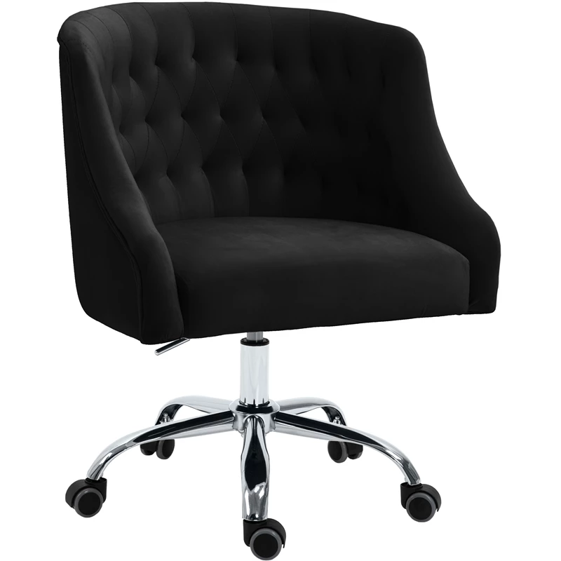 Promo ๐ Urbanpro Swivel Adjustable Black Velvet And Chrome Office Chair ๐งจ 3 Promo ๐ Urbanpro Swivel Adjustable Black Velvet And Chrome Office Chair ๐งจ