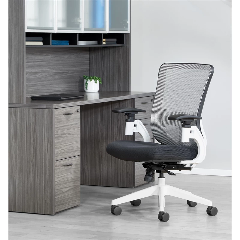 Flash Sale ✔️ Office Star White Vertical Mesh Back Manager's Chair With Black Mesh Fabric Seat 💯 4 Flash Sale ✔️ Office Star White Vertical Mesh Back Manager's Chair With Black Mesh Fabric Seat 💯 - Image 2