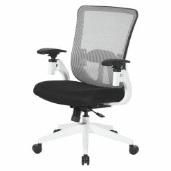 Flash Sale ✔️ Office Star White Vertical Mesh Back Manager's Chair With Black Mesh Fabric Seat 💯 22 Flash Sale ✔️ Office Star White Vertical Mesh Back Manager's Chair With Black Mesh Fabric Seat 💯 -Deals Writing Desks Store 2533947 9 L